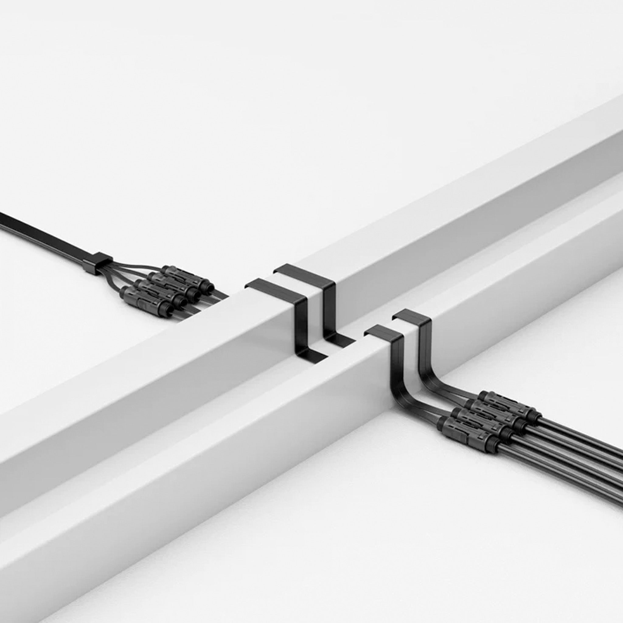 Platt Solpanelskabel MC4 - MC4 (0.5M)