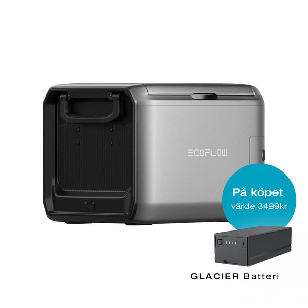 EcoFlow GLACIER Classic 45 liter – Portabelt kylskåp (dual zone)