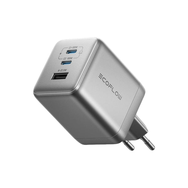 EcoFlow RAPID Pro Charger 100 W – GaN – 4 portar